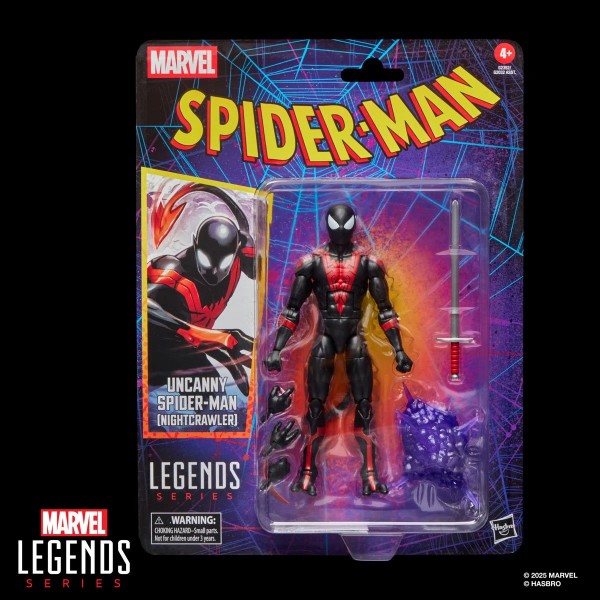 Spider-Man Marvel Legends Retro Cardback Uncanny Spider-Man (Nightcrawler) Actionfigur