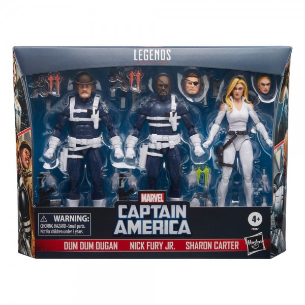Captain America Marvel Legends Action Figure 3-Pack S.H.I.E.L.D. 15 cm