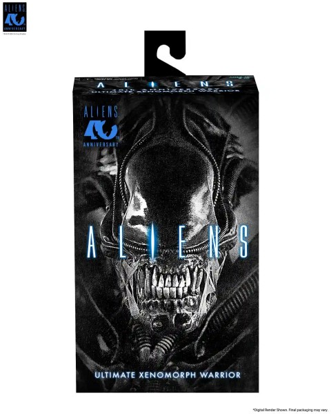 Aliens 40th Anniversary Warrior Xenomorph Black Ultimate Actionfigur