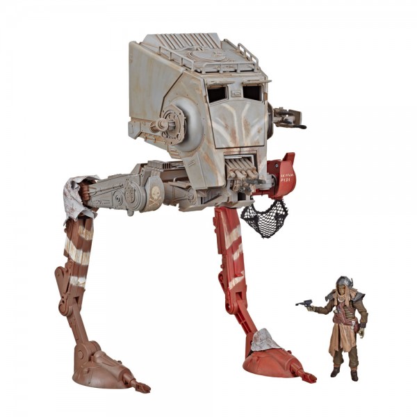Star Wars The Mandalorian Vintage Collection Fahrzeug AT-ST Raider &amp; Klatooinian