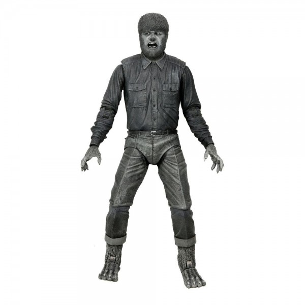 Universal Monsters Actionfigur Ultimate The Wolf Man (Black &amp; White)