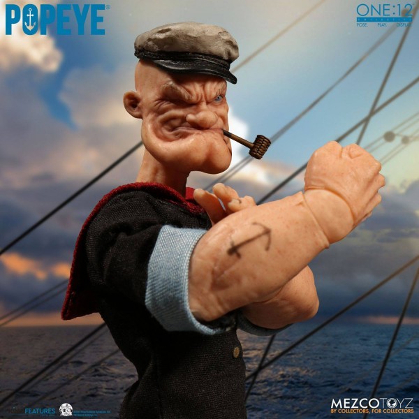 Popeye Actionfigur 1:12 Popeye 14 cm