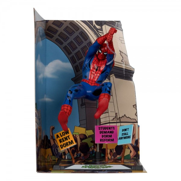 Marvel Collection PVC Statue 1/10 Spider-Man &amp; Scene Gold Label (The Amazing Spider-Man #68)