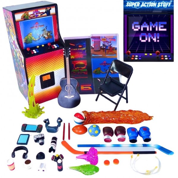 Super Action Stuff - Game On Arcade mit LED - Cats with Knives 2 - 1/12