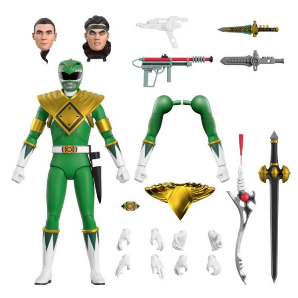 Power Rangers Ultimates Action Figure Mighty Morphin Green Ranger