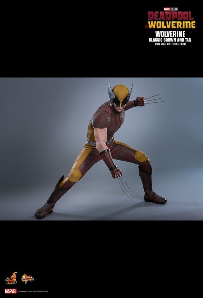 Deadpool & Wolverine Movie Masterpiece Actionfigure 1/6 Wolverine (Classic Brown and Tan) Hot Toys Exclusive 31 cm