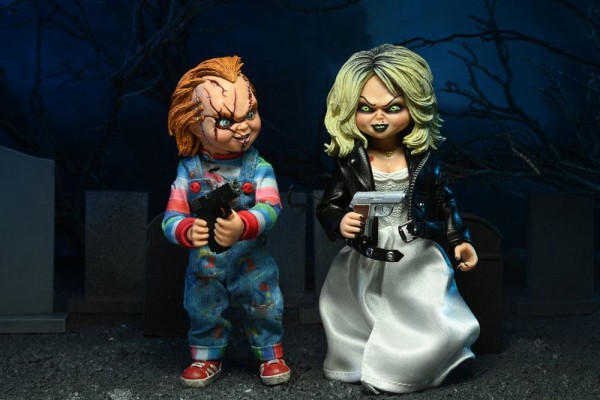 Chucky und seine Braut Retro Actionfiguren Chucky & Tiffany (2-Pack)