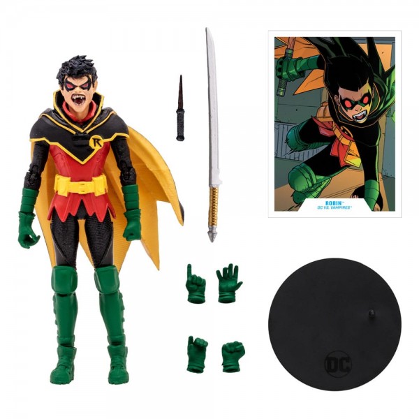 DC Multiverse Actionfigur Damian Wayne Robin (DC vs. Vampires) (Gold Label) 18 cm