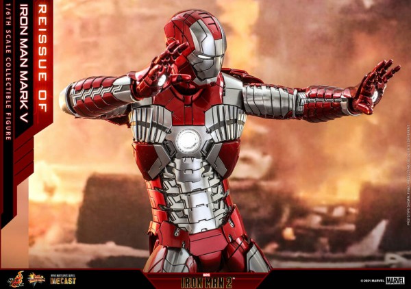 Iron Man 2 Movie Masterpiece Diecast Actionfigur 1/6 Iron Man Mark V (Reissue)