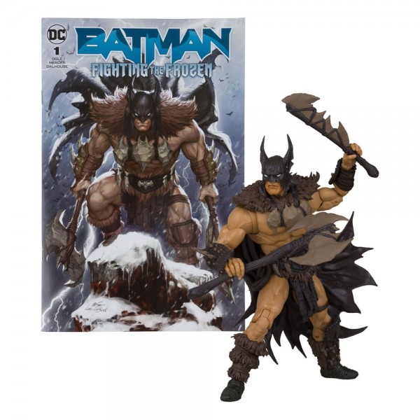 DC Direct Page Punchers Action Figure &amp; Comic Book Batman (Batman: Fighting The Frozen Comic) 18 cm