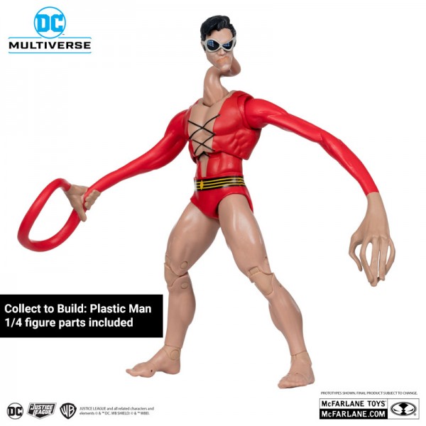 DC Multiverse Actionfigur Aquaman (JLA) - Collect to Build: Plastic Man