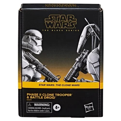Star Wars The Black Series 6-Inch Phase II Clone Trooper & Battle Droid Action Figures