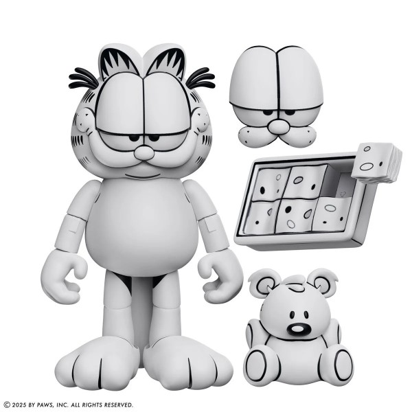 Garfield Black and White Daily Comic Strip Action Figure - Exclusive