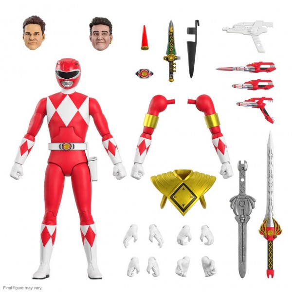 Power Rangers Ultimates Actionfigur Mighty Morphin Red Ranger