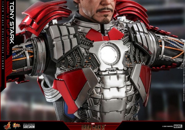 Iron Man 2 Movie Masterpiece Actionfigur 1/6 Tony Stark (Mark V Suit Up Version)