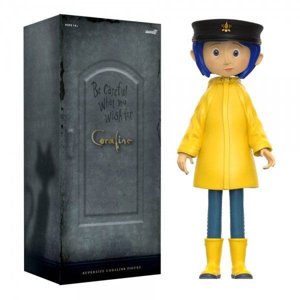 Coraline Supersize Vinyl Actionfigur Coraline with Hat (Button Eyes) 40 cm