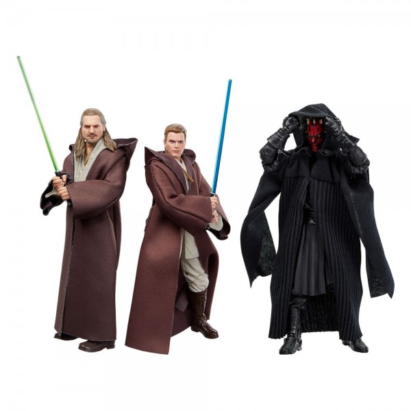 Star Wars Episode I Black Series Actionfiguren 3er-Pack Qui-Gon Jinn, Darth Maul, Obi-Wan Kenobi 15