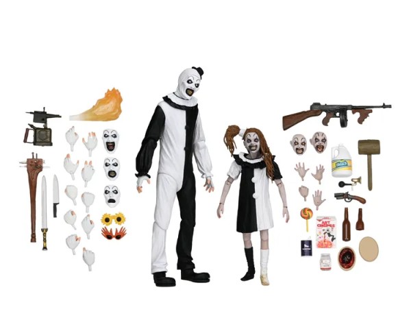 Terrifier 2 Art The Clown & Little Pale Girl Ultimate Actionfiguren 2er-Pack