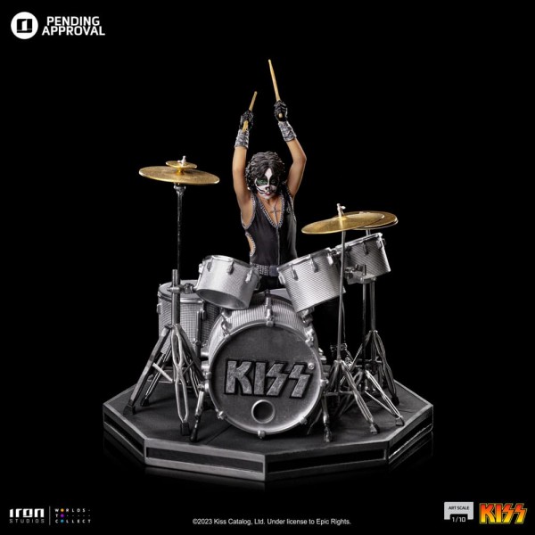 Kiss Art Scale Statue 1:10 Peter Criss Limited Edtition 22 cm