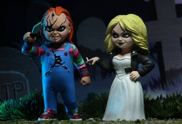 Chucky und seine Braut Toony Terrors Actionfiguren Chucky & Tiffany (2-Pack)