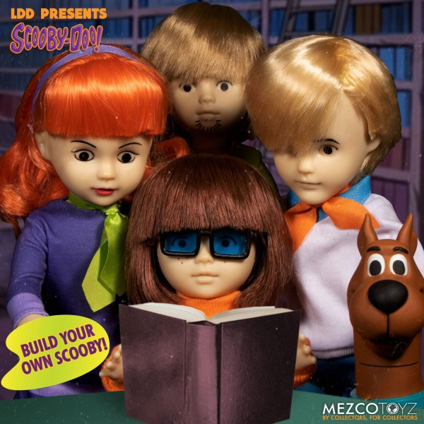 Scooby-Doo Build A Figure Living Dead Dolls Puppen Shaggy & Daphne & Fred & Velma (4er Set)