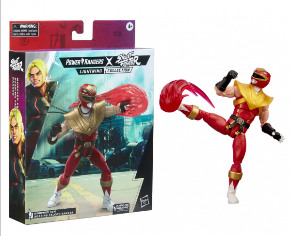 Power Rangers x Street Fighter Lightning Collection Actionfigur Morphed Ken Soaring Falcon