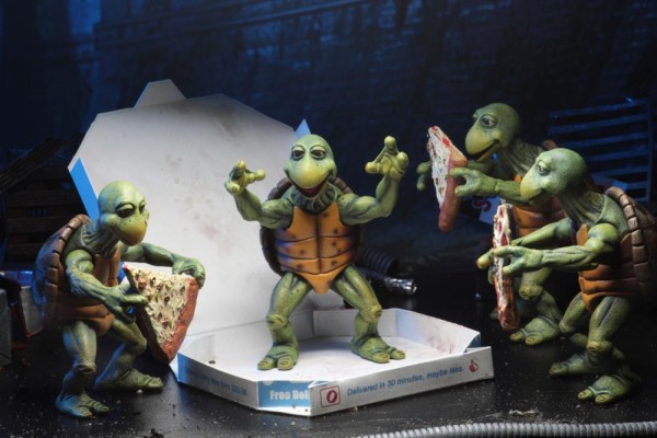 Teenage Mutant Ninja Turtles 1990 Movie Action Figures 1/4 Baby Turtles (4-Pack)