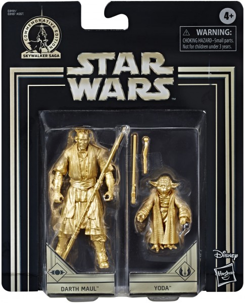 Star Wars Skywalker Saga Action Figures 10 cm Darth Maul & Yoda (Commemorative Edition)