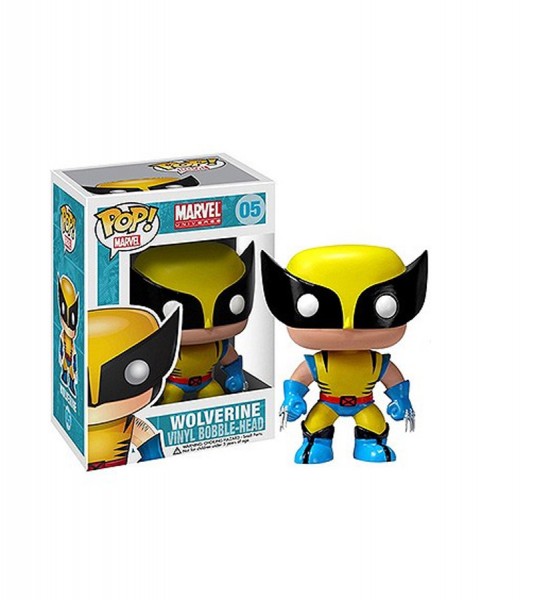 B-Ware Marvel Comics POP! Vinyl Wackelkopf-Figur Wolverine 10 cm - defekte Verpackung