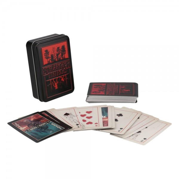 Stranger Thinngs 5 Playing Cards Metalbox