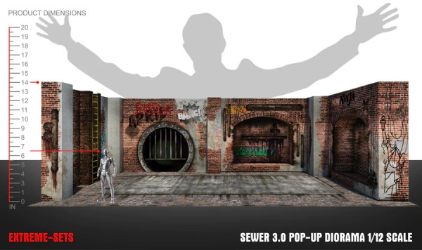 Extreme Sets Sewer 3.0 Pop-Up Diorama 1/12