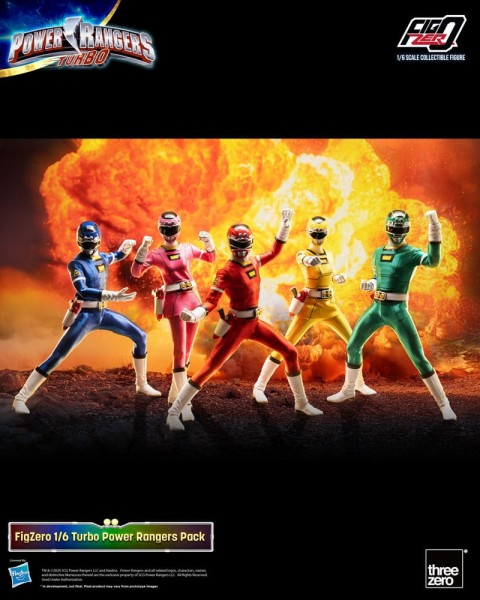 Power Rangers Turbo FigZero Actionfiguren 1/6 5er-Pack Turbo Power Rangers 30 cm