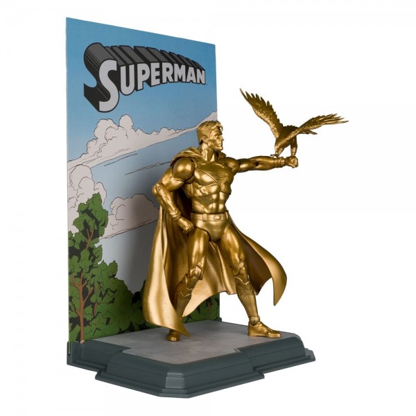 DC Multiverse Actionfigur Superman (Centennial Park Tribute Statue) Gold Label 18 cm