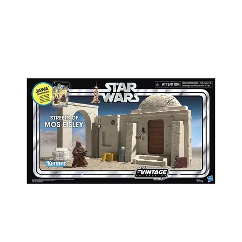 Star Wars The Vintage Collection Streets of Mos Eisley Playset with Jawa