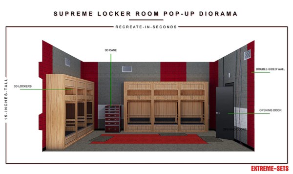 Supreme Locker Room Pop-Up Diorama 1/12