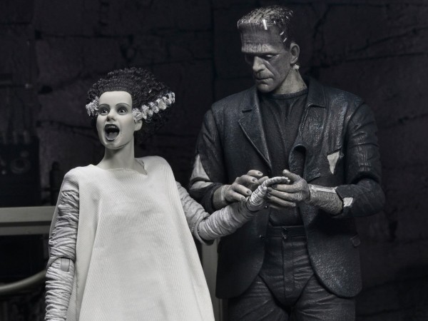 Universal Monsters Bride Of Frankenstein 90th Monster &amp; His Mate B&amp;W 2pack