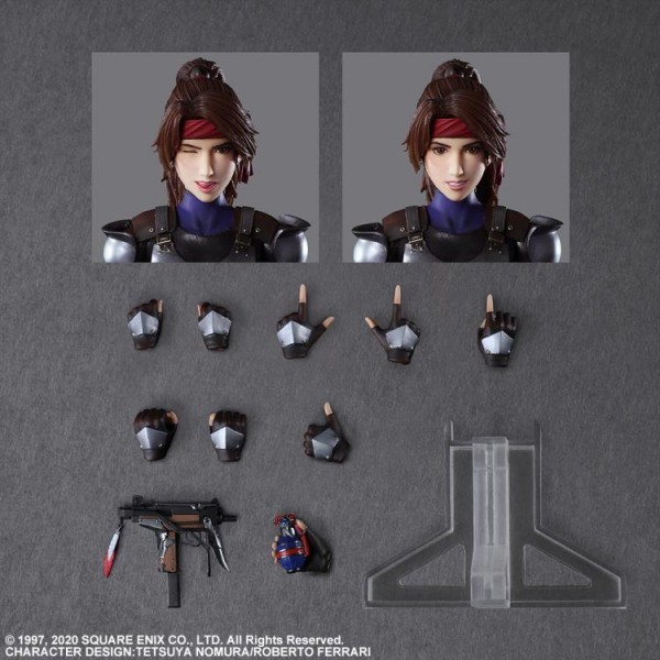 Final Fantasy VII Remake Play Arts Kai Action Figure Set Jessie & Cloud & Motorcycle