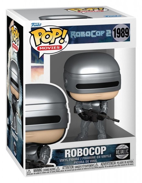 Robocop POP! Movies Vinyl Figur Robocop (Metallic) 9 cm