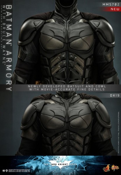 The Dark Knight Rises Movie Masterpiece Actionfigur & Diorama 1/6 Batman Armory with Bruce Wayne 30 cm