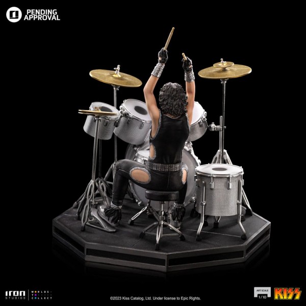 Kiss Art Scale Statue 1:10 Peter Criss Limited Edtition 22 cm