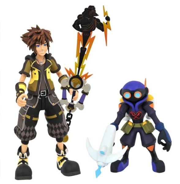 Kingdom Hearts 3 Select Actionfiguren Guardian from Sora &amp; Air Soldier with Hero&#039;s Origin Keyblade (