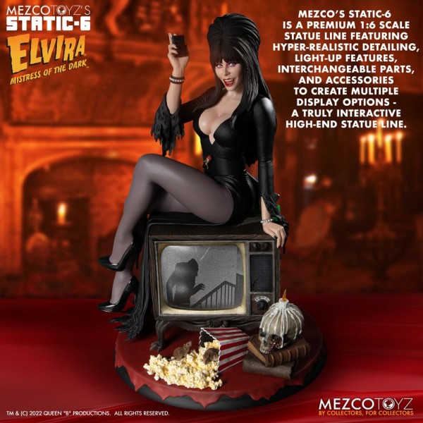 Elvira Mistress of the Dark Static-6 PVC Statue 1/6 Elvira
