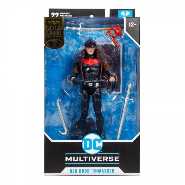 DC Multiverse Actionfigur Unmasked Red Hood (DC New 52) Gold Label Series