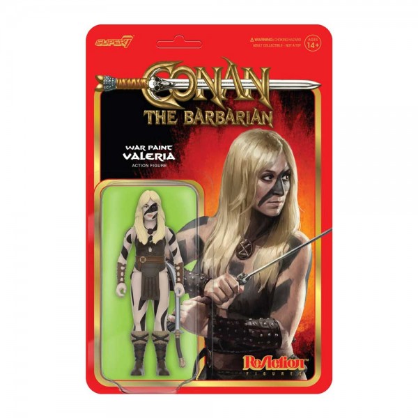 Conan the Barbarian ReAction Action Figure Wave 02 Valeria (War Paint) 10 cm