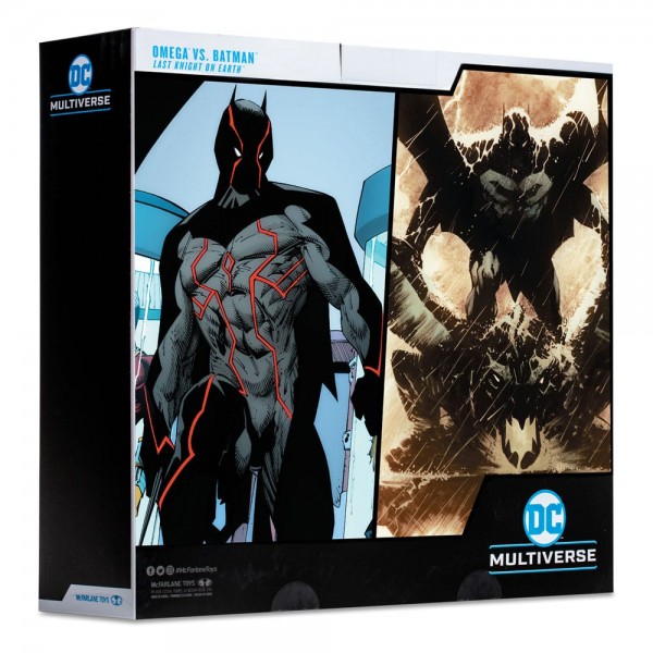 DC Collector Action Figures Pack of 2 Omega (Unmasked) & Batman (Bloody)(Gold Label) 18 cm