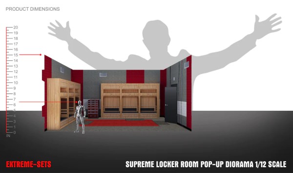 Extreme Sets Supreme Locker Room Pop-Up Diorama 1/12