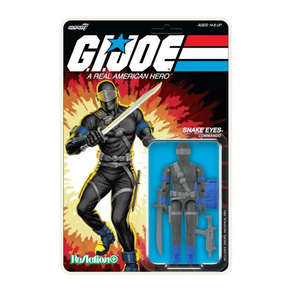 G.I. Joe ReAction Actionfigur Wave 01 - Snake Eyes (Comic)