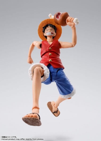 One Piece S.H. Figuarts Actionfigur Monkey D. Ruffy Romance Dawn 15 cm