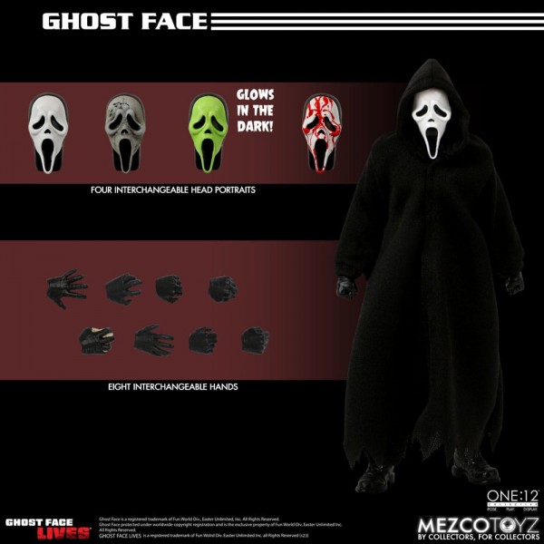 Scream Actionfigur 1/12 Ghost Face 16 cm