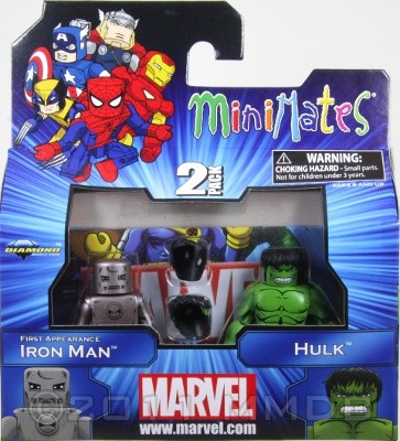 Marvel Minimates Series 41 First Appearance Iron Man &amp; Hulk Minifigure 2-Pack